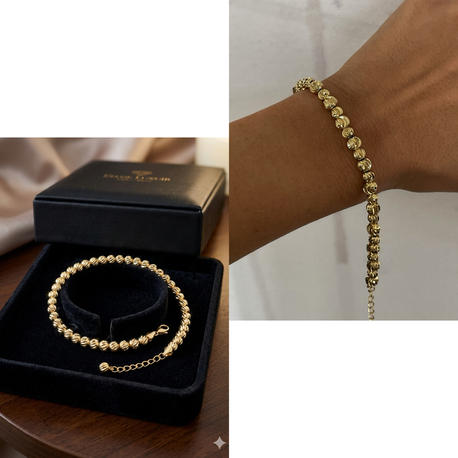 VİP SERİ 14K PARLAK DORİKALI BİLEKLİK