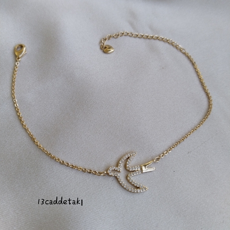 ÇELİK KUŞ MODEL TAŞLI BİLEKLİK