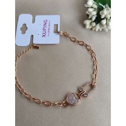 ÇELİK XUPİNG ROSE TAŞLI KİLİT VE KALP MODEL BİLEKLİK