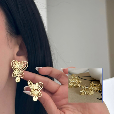 14K FİSUN KELEBEK KÜPE