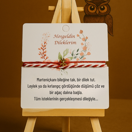 Marteniçka Kırmızı Beyaz Şans İpi