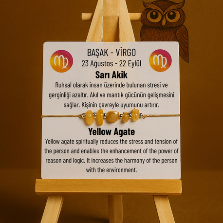 Başak Burcu Doğal Kırıktaş Bilekliği