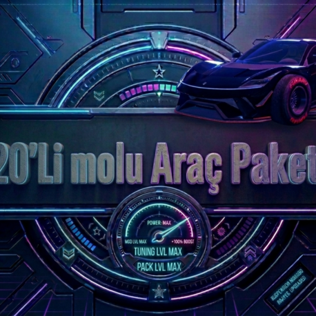 GTA ONLINE 20'Lİ MODLU ARAÇ BOOST PAKETİ