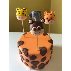 safari konseptli sunumda Cakepops