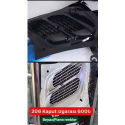 206 ve plus kaput ızgarası