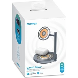 momax Q.Mag Dual 2 Dual Magnetic Wireless Charging Stand