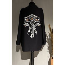 Hand-painted Kratos Kimono