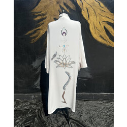 Hand-painted Lotus Kimono