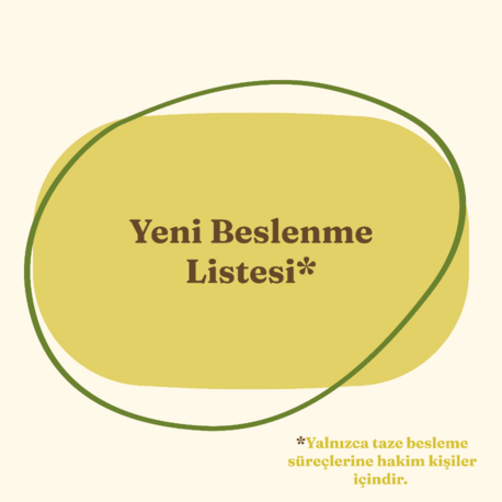 Yeni Beslenme Listesi