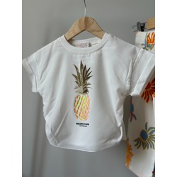 ANANAS BASKI BEYAZ TSHIRT