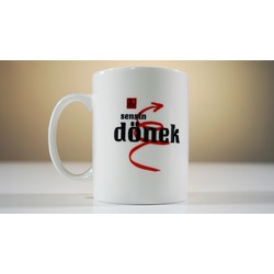Türk Solu Kavgası Diyalog Tasarımlı (Sensin Dönek ) Tek Kupa