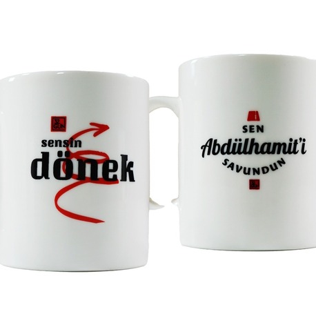 Türk Solu Kavgası Diyalog Tasarımlı  Kupa  2'li