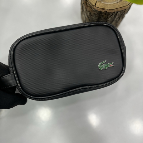 Lacoste Premium Seri Siyah El Çantası & Portföy – Yeni Sezon