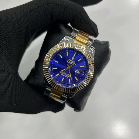 Deep Blue Special Edition – Gold & Steel Premium Erkek Saati