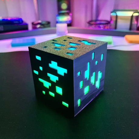 Küp Minecraft Masaüstü Aydınlatma Aksesuarı