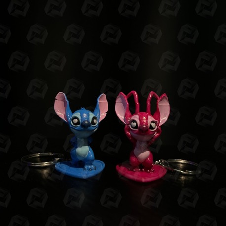 Stich&Angel Çift Anahtarlık