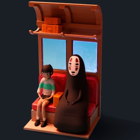 No-Face’in Tren Yolculuğu Diorama