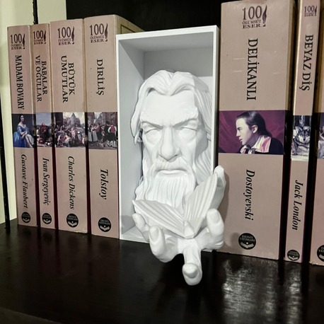 Gandalf kelebek detaylı kitaplık figür