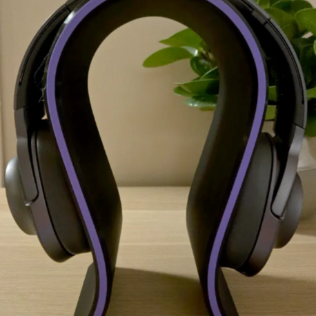 Ergonomik Oyuncu Kulaklık Standı - Çift Renk Detaylı Masa Üstü Düzenleyici 3D