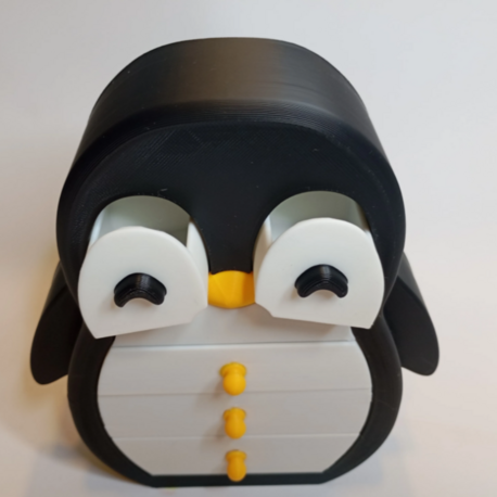 Sevimli Penguen Figürlü Takı Ve Mücevher Organizeri - Çok Çekmeceli Masa Düzenleyici 3D