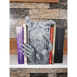 Medusa kitap dekoratif kitap tutucu
