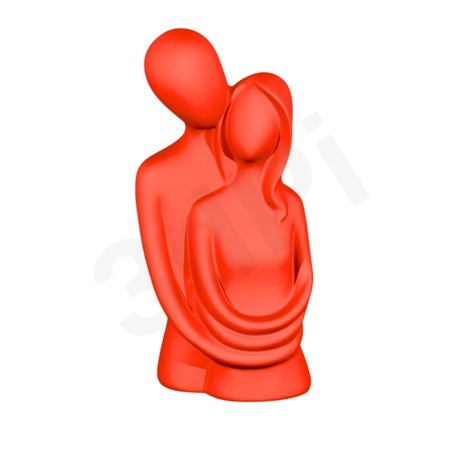 Çift Silüet Figürü - 15 cm | Romantik Dekoratif 3D Tasarım