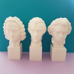 Beethoven - Mozart - Bach Büstleri