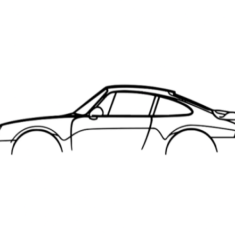 Porsche 993 Turbo Duvar Silüeti