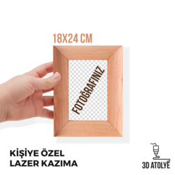 Kişiye özel lazer kazıma 18x24cm