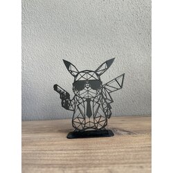 Pokemon Ajan Pikachu 2.5D Line Art