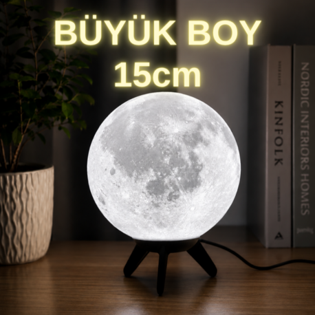 En Büyük Boy Ay Lambası - 15cm