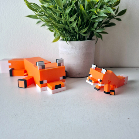 Minecraft Style Fox