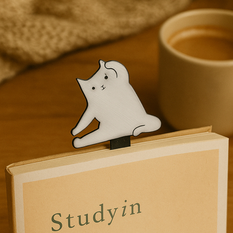 Yoga Yapan Kedi Kitap Ayracı