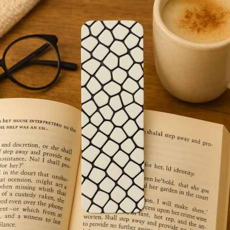 Mermer Desenli Kitap Ayracı