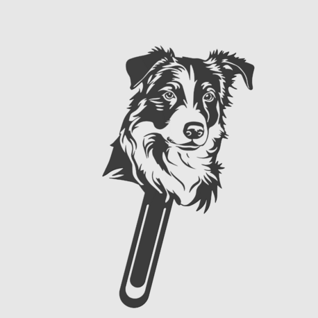 Border Collie Köpke Kitap Ayracı