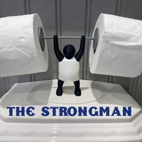 The Strongman Tuvalet Kağıdı Tutucu – Eğlenceli Banyo Aksesuarı