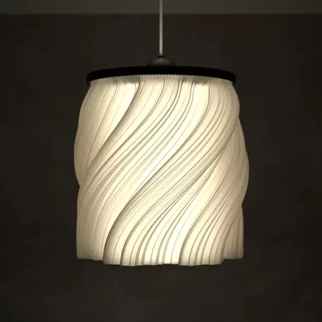Spiral Desenli Modern Lamba Sarkıt – Yumuşak Işık & Şık Tasarım