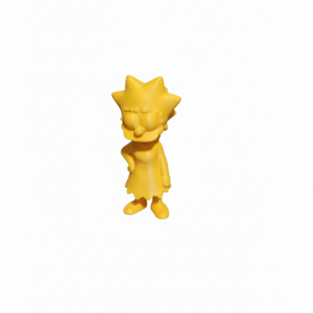 Lisa Simpson 3D Baskı Dekoratif Figür