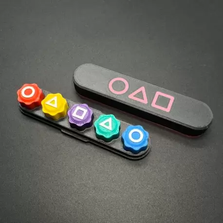 Squid Game 5 Taş 3D Baskı