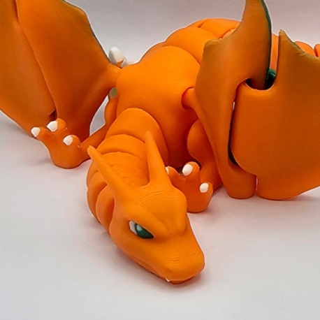 Charizard Dragon 3D Baskı Figür 20cm