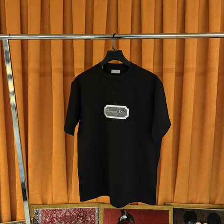 Christian dior nakış göğüs logo ithal tişört