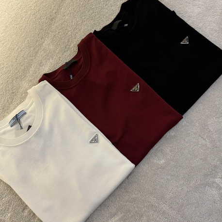 Prada ithal triko tişört yeni sezon beyaz 