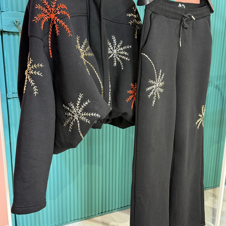 Palm siyah bomber set