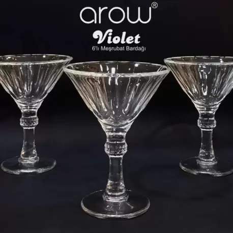 Arow Violet 6'lı Meşrubat Bardak