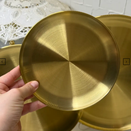 23 Cm Gold Kahvaltı Tabağı