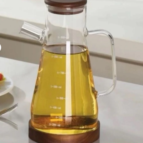 MİEN Akasya Vakum kapaklı akasya standlı 900 ml Yağdanlık