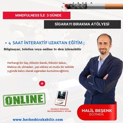 SİGARA BIRAKMA EĞİTİMİ (UZAKTAN EĞİTİM) 3 SAAT ONLINE