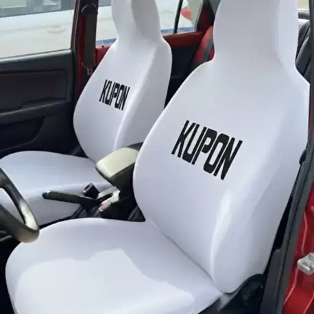 Kupon yazılı servis kılıfı beyaz
