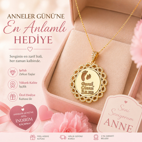 Kişiye Özel Anne Hatırası Kolye