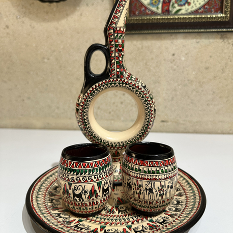 HİTİT GÜNEŞİ SERAMİK SET (18cm)